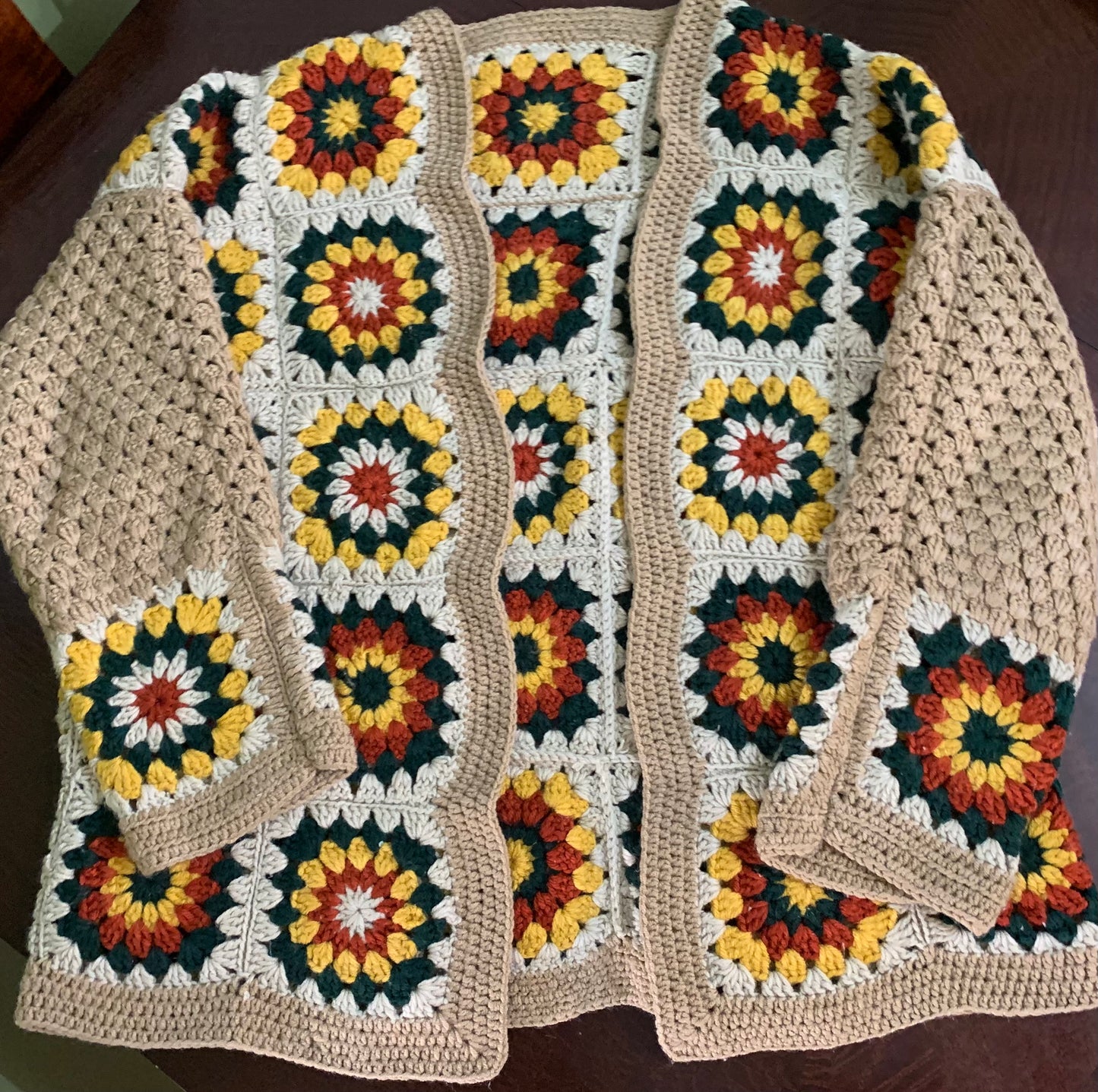 Crochet Granny Squares Cardigan