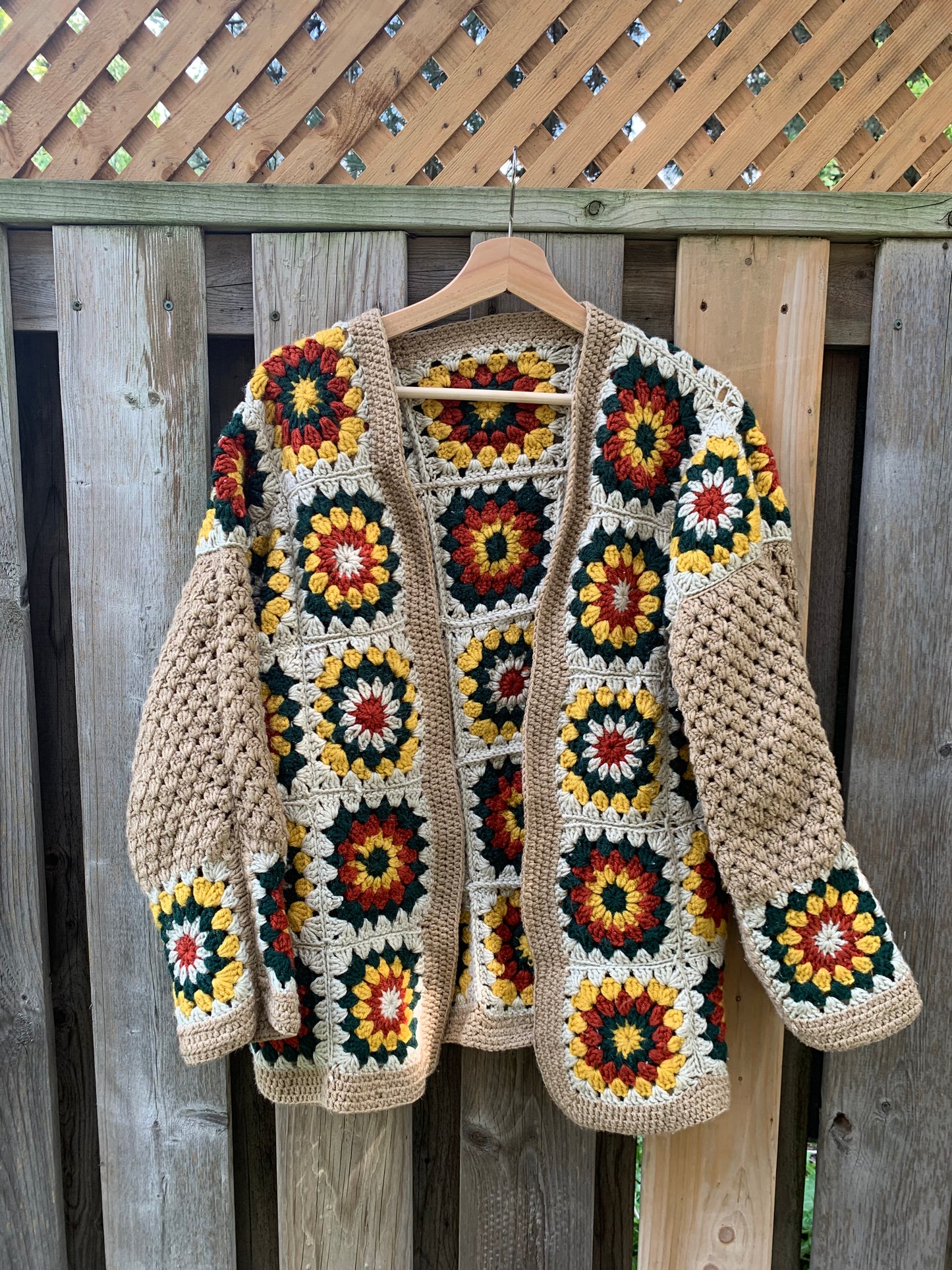 Crochet Granny Squares Cardigan