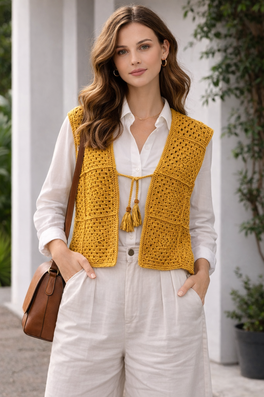 Crochet vest