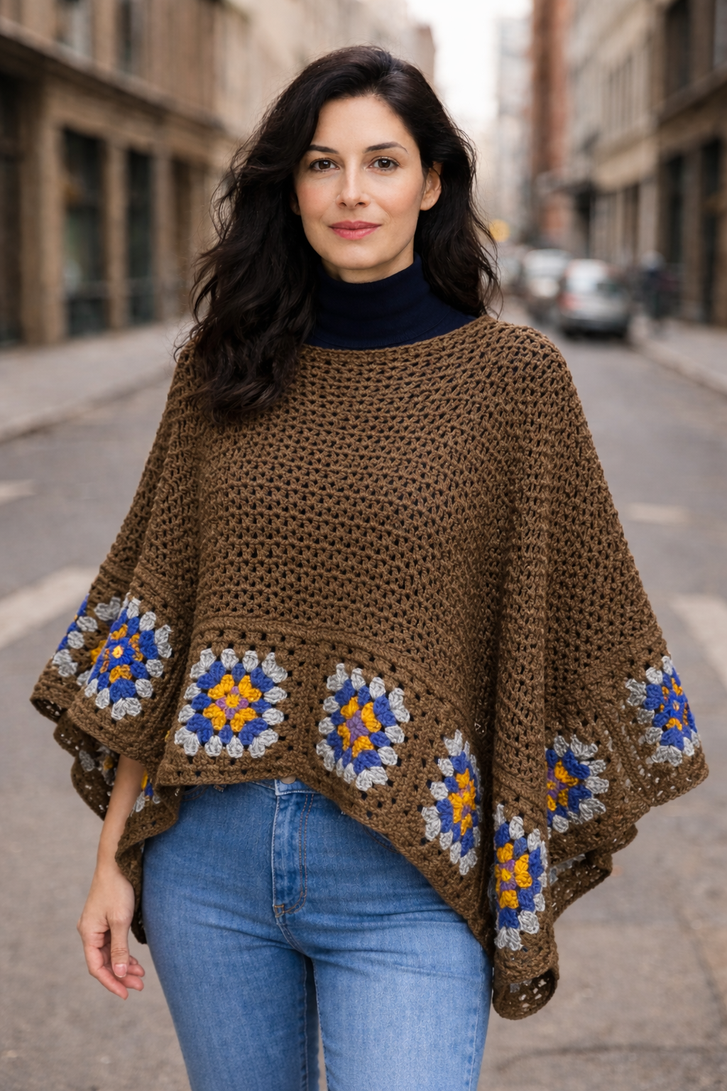 Crochet poncho