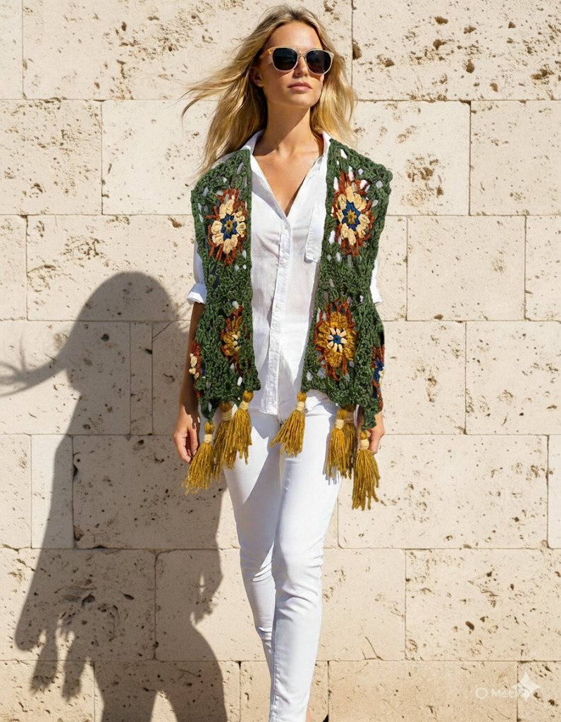 Crochet vest