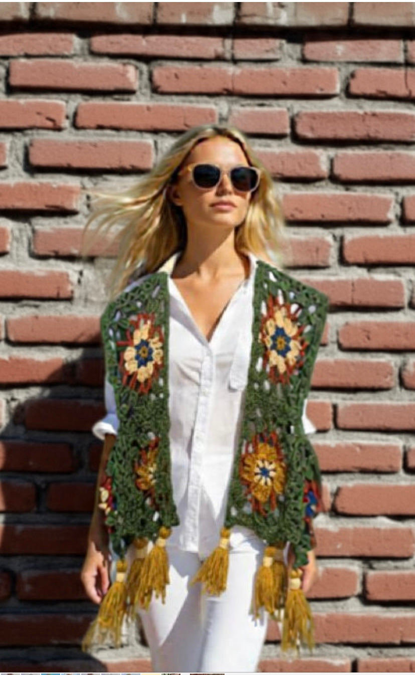 Crochet vest