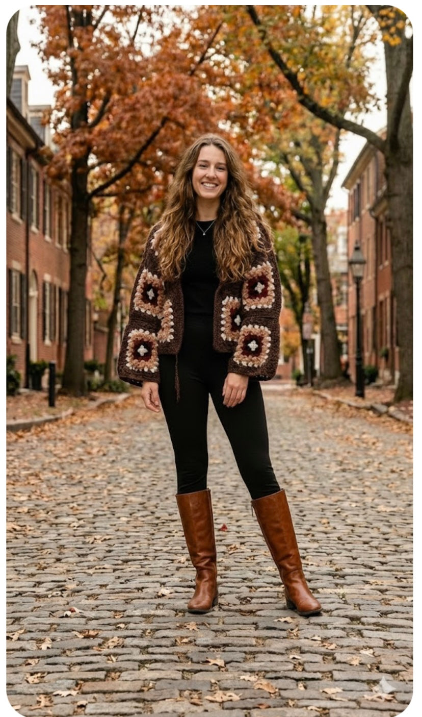 Short style cardigan