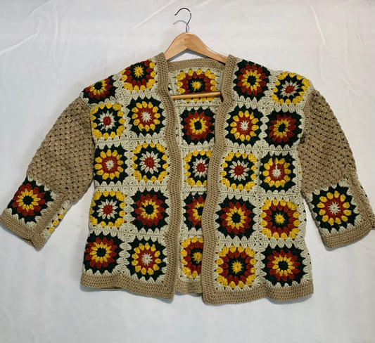 Crochet Granny Squares Cardigan