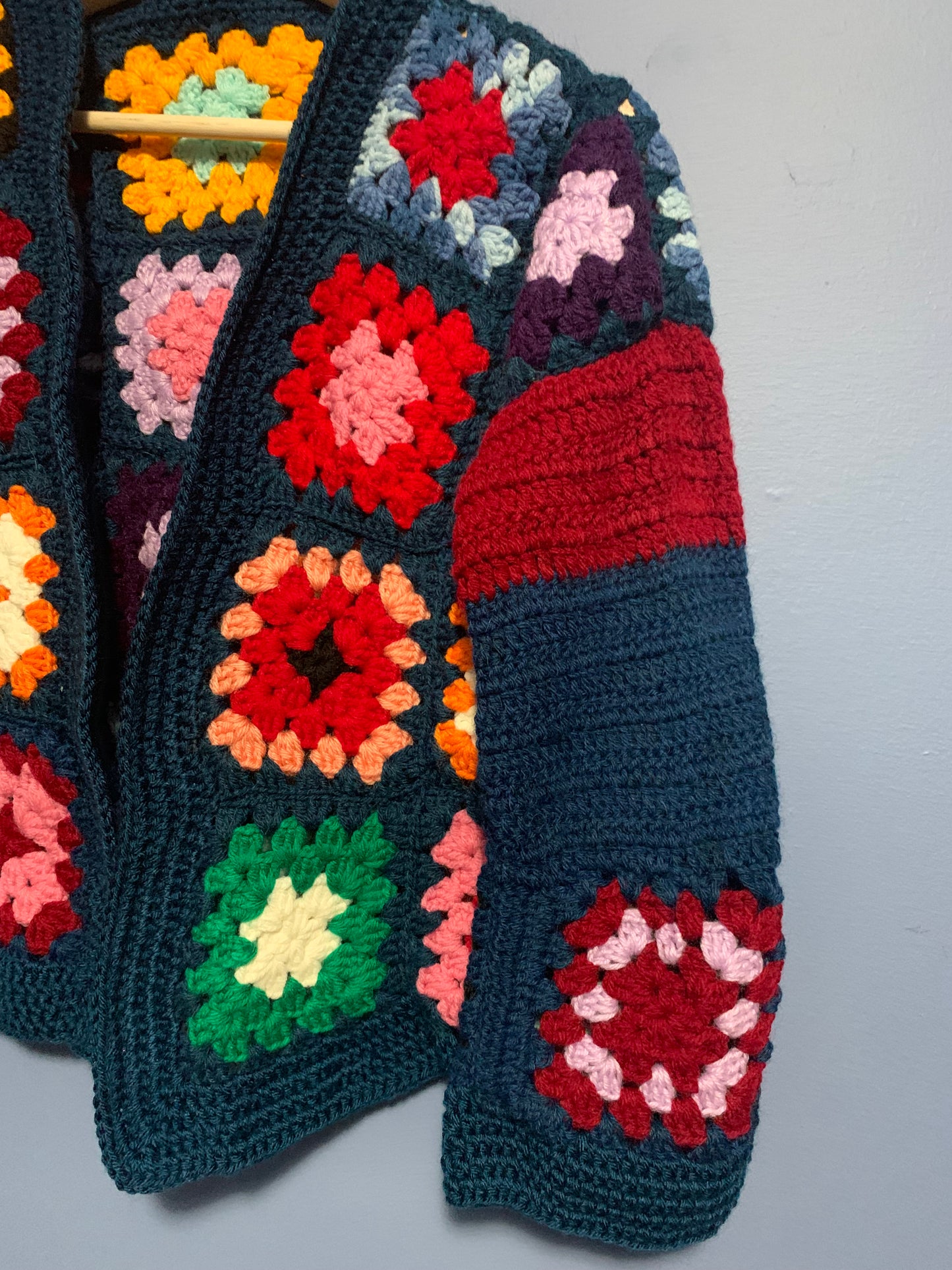 Crochet Granny Squares Cardigan